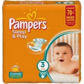 Pampers Sleep & Play 3 Midi 4 - 9 kg Windeln 100 Stück