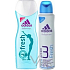 Adidas Fresh Duschgel 250 ml + Action 3 Frisches Antitranspirant Deodorant Spray 150 ml, Kosmetikset