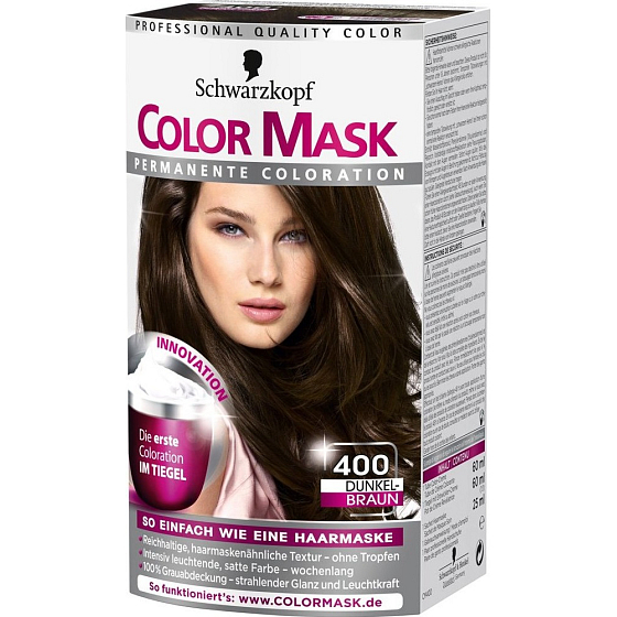 Schwarzkopf Color Mask Haarfarbe 400 Dunkelbraun