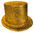 Karneval Zylinder 25 cm Gold