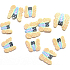 Professionelle Nageldekorationen Schmetterlinge beige 132 1 Packung