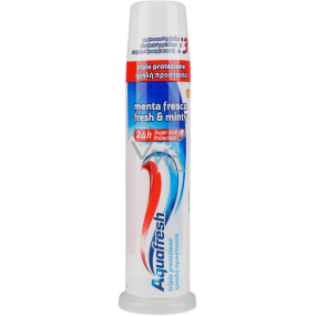Aquafresh Family Protection Fresh & Minty Zahnpasta mit Spender 100 ml Aquafresh Family Protection Fresh & Minty Zahnpasta mit Spender 100 ml