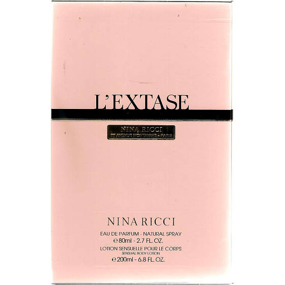 Nina Ricci L Extase parfümiertes Wasser 80 ml + Körperlotion 200 ml, Geschenkset