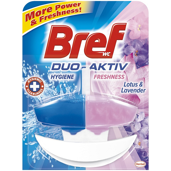 Bref Duo Aktiv Lotus & Lavendel flüssiger Toilettenblock komplett 50 ml