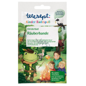 Tetesept Räuber Badekugeln erstaunliche Wasserfarbe, Glitzereffekt und extra langes Knistererlebnis mit fruchtigem Apfelduft für Jungs 50 g