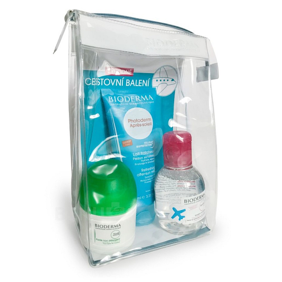 Bioderma Photoderm After Sun After Sun Body Lotion 100 ml + Nodé Fluid Sanftes Waschshampoo 50 ml + Sensibio H2O Make-up Mizellenwasser 100 ml, Kosmetik Reiseset