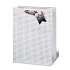 BSB Luxus Geschenk Papiertüte 36 x 26 x 14 cm Weihnachten holographische Sterne VDT 412 - A4
