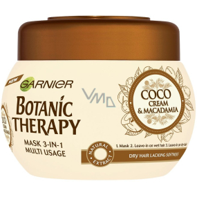 Garnier Botanic Therapy Coco Cream & Macadamia Pflegende Maske für trockenes Haar ohne Glanz 300 ml