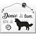 Nekupto Pets Holzschild Border Collie 155 x 98 x 5 mm