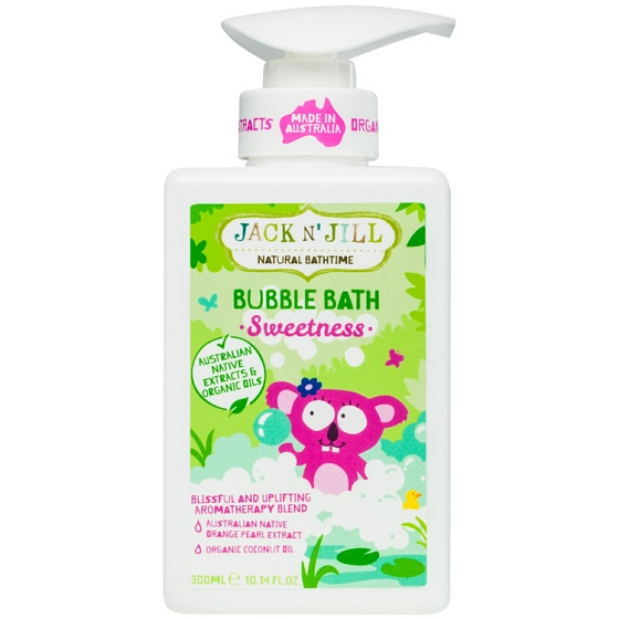 Jack N Jill BIO Süße Süße Badeschaum für Kinder Spender 300 ml