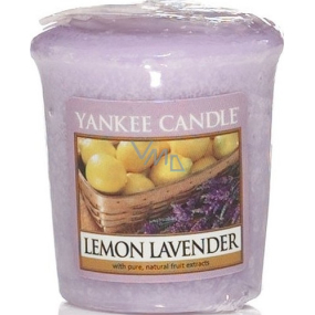 Yankee Candle Lemon Lavender - Votivkerze mit Zitronen- und Lavendelduft 49 g
