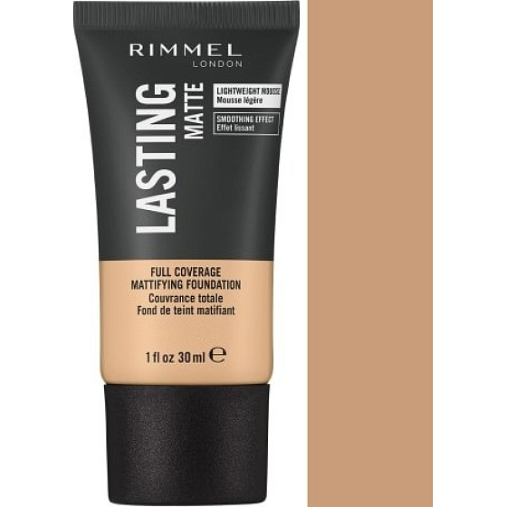Rimmel London Lasting Matte Foundation Make-up 200 Soft Beige 30 ml