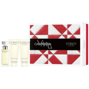 Calvin Klein Eternity Woman parfümiertes Wasser für Frauen 50 ml + Körperlotion 100 ml + Duschgel 100 ml, Geschenkset