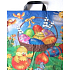 Presse Plastikbeutel 45 x 50 cm mit Griff Osterküken und Eier 1 Stück
