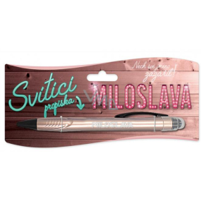 Nekupto Glühender Stift mit dem Namen Miloslava, Touch Tool Controller 15 cm
