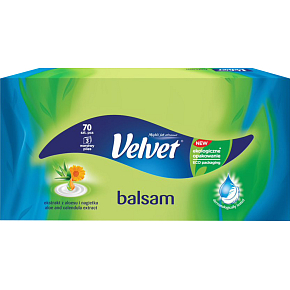 Velvet Balsam 3-lagige Papiertaschentücher, 70 Stk