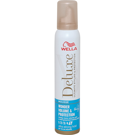 Wella Deluxe Wonder Volume & Protection sehr stark fixierende Schaum-Haarspülung 200 ml