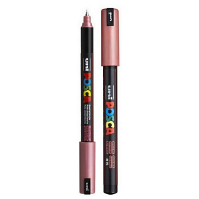 Posca Universal-Acryl-Marker 0,7 mm Metallic Rot PC-1MR