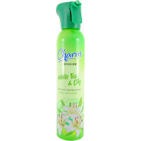 Charm Infusions White Tea & Lily - Weißer Tee & Lilie Lufterfrischer mit Spray 240 ml