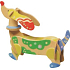 Puzzle Holztiere Hund 20 x 15 cm