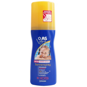 AS Suncare Sunscreen Lotion OF50 wasserfest mit Vitamin E für Kinder Spray 200 ml