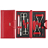 Dup Maniküre Andrea Leder 9-teiliges Set rot 230401-574