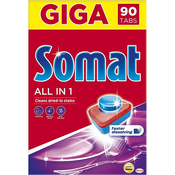 Somat All in 1 Extra Geschirrspüler Tabletten 90 Stück