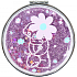 Me To You Kosmetikspiegel mit Glitzerblume 8 cm
