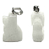 Quarz Hund Anhänger Naturstein, handgeschliffene Figur 1,8 x 2,5 x 8 mm, der perfekte Heiler