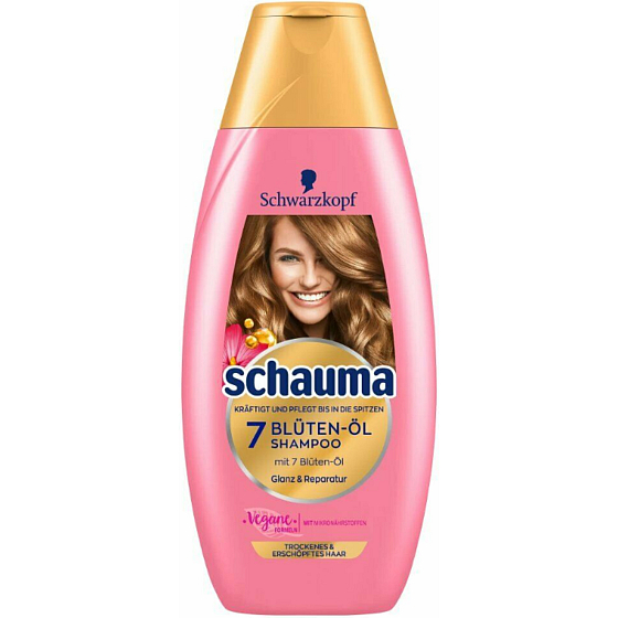 Schauma 7 Blossom Oil regenerierendes Shampoo für trockenes und strapaziertes Haar 350 ml