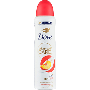 Dove Advanced Care Peach & White Blossom Antitranspirant Spray, 150 ml