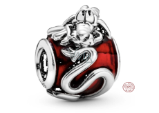 Charme Sterling Silber 925 Disney, Mushu, Mulan, Perle auf Armband Film