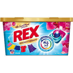 REX Waschmittelkapseln Aromatherapy Orchid Color 13 Waschladungen, 156g REX Waschmittelkapseln Aromatherapy Orchid Color 13 Waschladungen, 156g