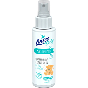Linteo Baby ohne Abspülen Reinigungsöl für Körper und Po Sensitive, 100 ml