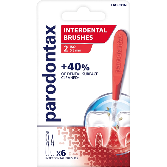 Parodontax Interdentalbürsten gerade Größe 2 (0,5 mm), 6 Stk