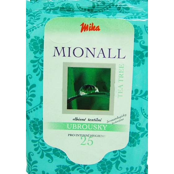 Mika Mionall Tea Tree Feuchttücher für die Intimhygiene 25 Stück