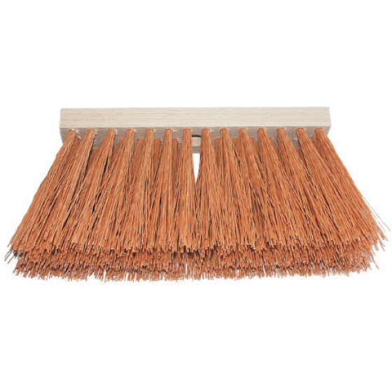 Spokar Gehämmerter Besen ohne Rohrstock, Holzkörper 24 cm, Kunstfasern