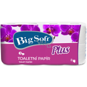 Big Soft Plus Weißes Toilettenpapier 160 Stück 2lagig 8 Stück
