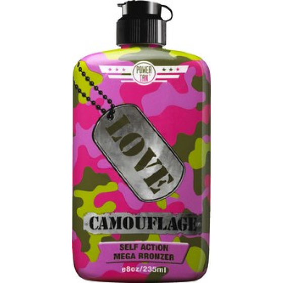 Power Tan Love Camouflage Körperlotion zum Bräunen im Solarium 235 ml