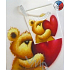 Nekupto Geschenk Papiertüte 14 x 11 x 6,5 cm Teddybär 1 Stück 329 02
