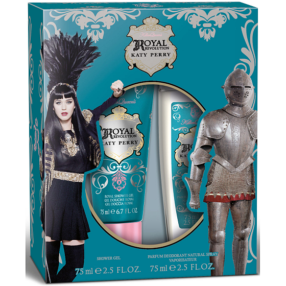 Katy Perry Killer Queen Royal Revolution parfümiertes Deodorantglas für Frauen 75 ml + Duschgel 75 ml, Geschenkset