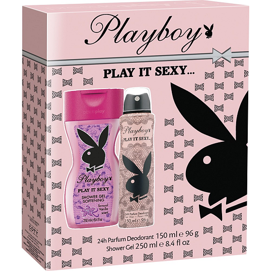 Playboy Play It Sexy Deo-Spray für Frauen 150 ml + Duschgel 250 ml, Kosmetikset