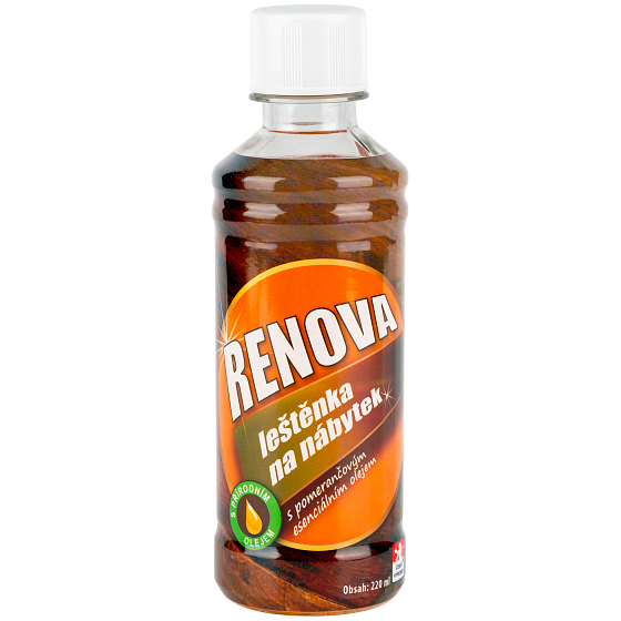 Renova Möbelpolitur mit ätherischem Orangenöl, wasser- und wetterbeständigem 220 ml