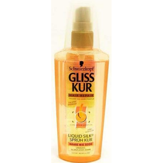 Gliss Kur Liquid Silk Gloss regenerierendes Haarspray 150 ml
