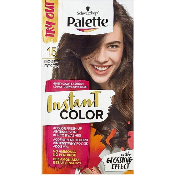 Schwarzkopf Palette Instant Color auswaschbare Haarfarbe 15 Nougatbraun 25 ml