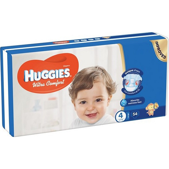 Huggies Ultra Comfort Jumbo Größe 4 8-14 kg Windeln 54 Stück