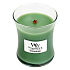 WoodWick White Willow Moss - Duftkerze aus Weide und Moos mit Holzdocht und Deckelglas Medium 275 g