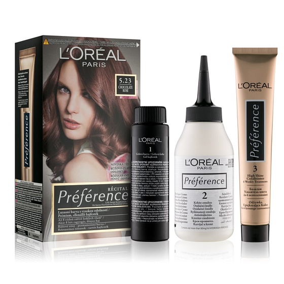 L'Oréal Paris Préférence Haarfarbe 5.23 schokoladenrosa