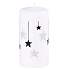 Arome Stars kerzenweiß Zylinder 60 x 120 mm 250 g