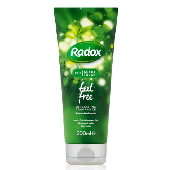 Radox Feel Free energetisierendes, pflegendes Duschgel reinigt sanft, langer Duft 200 ml
